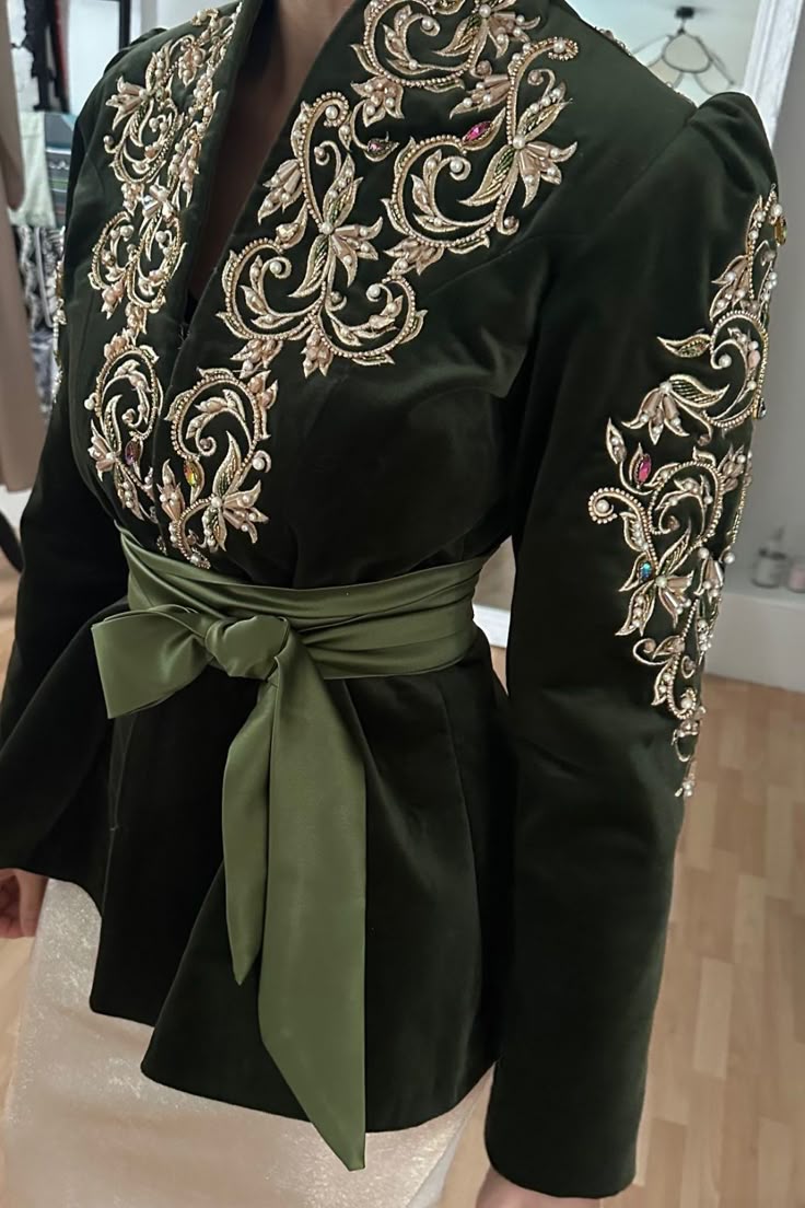 Caftan Vert Pantalon